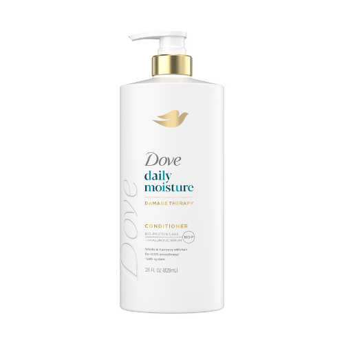 Dove Conditioner for Dry Hair Daily Moisture with Bio-Protein Care Technology and Hyaluronic Serum, 28 Fl Oz