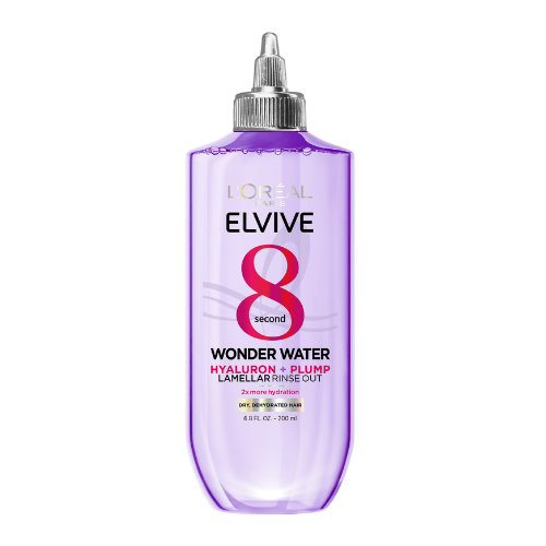 L'Oreal Paris Elvive Hyaluron Plump Hydration Wonder Water Rinse-out Treatment, Squeeze, 6.8 fl oz